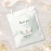 ユーカリプトゥスベアベイビーシャワー フェイバーバッグ (クリップ留めされた状態)