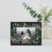 ユーカリプトゥスホリージュニパーフレームフォトホリデー ポストカード (スタンド正面)