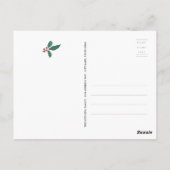 ユーカリプトゥスホリージュニパーフレームフォトホリデー ポストカード (裏面)