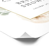 ユーカリプトゥスホワイトフローラブライダルシャワー歓迎 フォトプリント            (角)