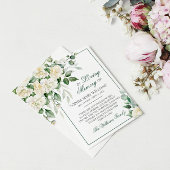 ユーカリプトゥスホワイト悔やみや弔慰メモリサンキューカード サンキューカード