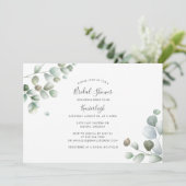 ユーカリプトゥスボタニカルスクリプトブライダルシャワー 招待状 (スタンド正面)
