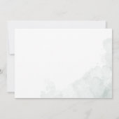 ユーカリプトゥスボタニカルスクリプトブライダルシャワー 招待状 (裏面)