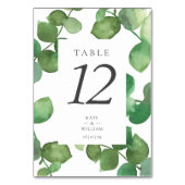 ユーカリプトゥスボホグリーンリーフローラテーブル番号 テーブルナンバー (正面)