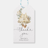 ユーカリプトゥスボホ子供部屋レインボーズベビーガールシャワー ギフトタグ (正面)