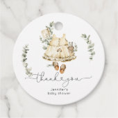 ユーカリプトゥスボホ子供部屋服ベビーガールシャワー フェイバータグ (正面)