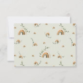 ユーカリプトゥスボホ子供部屋服ベビーシャワー サンキューカード (裏面)