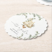 ユーカリプトゥスボホ子供部屋服ベビーシャワー ペーパーコースター (アングル)