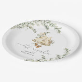 ユーカリプトゥスボホ子供部屋服ベビーシャワー ペーパープレート (アングル)