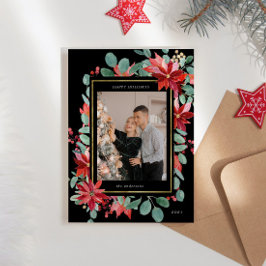 ユーカリプトゥスポアセンティアフローラフォトホリデーカード シーズンカード