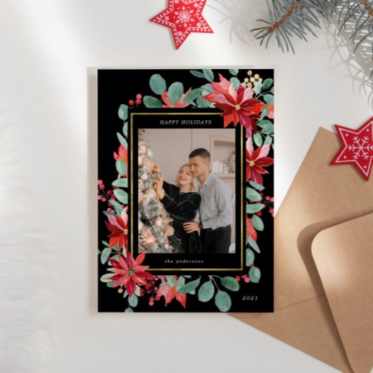 ユーカリプトゥスポアセンティアフローラフォトホリデーカード シーズンカード