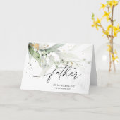 ユーカリプトゥスマイファーザーウェディングデイブライドパパ カード (黄色い花)