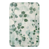 ユーカリプトゥスミントウオーターカラーフローラ バスマット (正面縦)