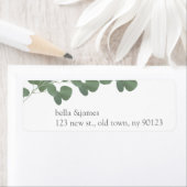 ユーカリプトゥスリーフ差出人住所ラベル ラベル (インサイチュ)