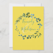 ユーカリプトゥスレモンシトラス結婚ズ 招待状 (裏面)