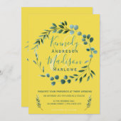 ユーカリプトゥスレモンシトラス結婚ズ 招待状 (正面/裏面)