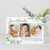 ユーカリプトゥス写真ありがとうベビー 案内状 (スタンド正面)