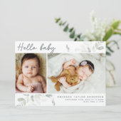 ユーカリプトゥス写真ハローベビー サンキューカード (スタンド正面)