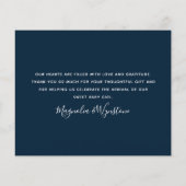 ユーカリプトゥス写真ベビーサンキューカード (裏面)