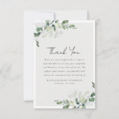 ユーカリプトゥス写真悔やみや弔慰葬儀 サンキューカード (正面)