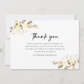 ユーカリプトゥス写真悔やみや弔慰葬儀 サンキューカード (正面)