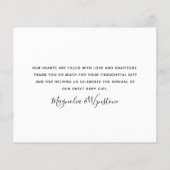 ユーカリプトゥス写真新生児サンキューカード (裏面)