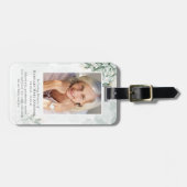 ユーカリプトゥス写真記念祈りの言葉 ラゲッジタグ (正面横)