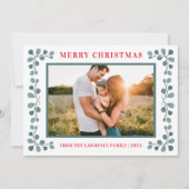 ユーカリプトゥス家族の写真メリークリスマス シーズンカード (正面)