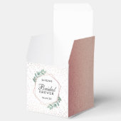 ユーカリプトゥス幾何学バラ金箔ブライダルシャワー フェイバーボックス (オープン)