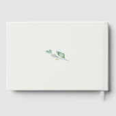 ユーカリプトゥス幾何学的バラゴールド結婚フォイル ゲストブック (裏面)