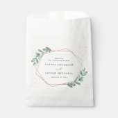 ユーカリプトゥス幾何学的バラゴールド結婚フォイル フェイバーバッグ (正面)