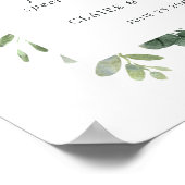 ユーカリプトゥス愛は甘結婚いデザートバーサイン ポスター (角)