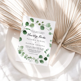 ユーカリプトゥス書道ヌエストラ結婚ボダ 招待状