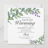 ユーカリプトゥス書道引っ越し祝いパーティー 招待状 (正面)