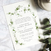 ユーカリプトゥス枠リース |ダブルモノグラム結婚ズ 招待状