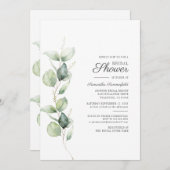 ユーカリプトゥス植物学ブライダルシャワー 招待状 (正面/裏面)