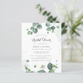 ユーカリプトゥス植物性ブライダルシャワー招待 (スタンド正面)