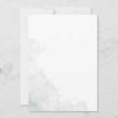 ユーカリプトゥス植物葉ブライダルシャワー 招待状 (裏面)