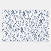 ユーカリプトゥス水彩植物学離れ系 ラッピングペーパーシート (正面2)