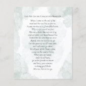 ユーカリプトゥス水彩葬儀サンキュー祈りの言葉 (裏面)