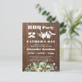 ユーカリプトゥス父の日の写真BBQパーティー ポストカード (スタンド正面)