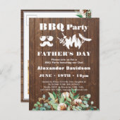 ユーカリプトゥス父の日の写真BBQパーティー ポストカード (正面/裏面)