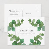 ユーカリプトゥス結婚ウッドランド ポストカード (正面/裏面)