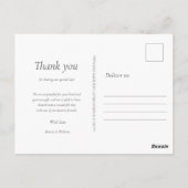 ユーカリプトゥス結婚ウッドランド ポストカード (裏面)