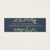 ユーカリプトゥス結婚グローブのウェブサイトRSVPカード (正面)