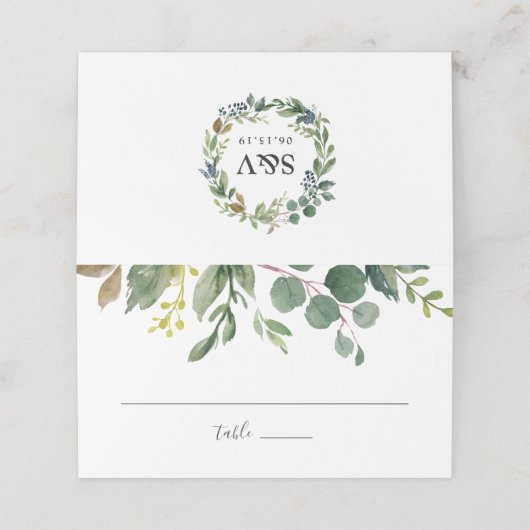 ユーカリプトゥス結婚グローブ プレイスカード (外部開封)