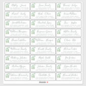 ユーカリプトゥス結婚フォージズゲスト住所 シール (シート)