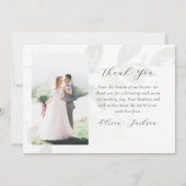 ユーカリプトゥス結婚写真 サンキューカード (裏面)