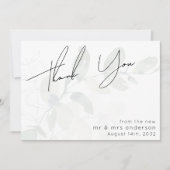 ユーカリプトゥス結婚写真 サンキューカード (正面)