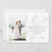 ユーカリプトゥス結婚写真 サンキューカード (裏面)